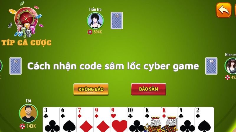 Cách nhập mã code sâm lốc cyber game